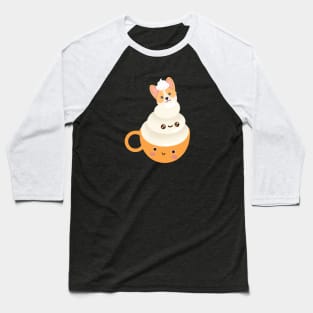 Corgi Sweet Coffee Love Tangerina Cuppa Puppuccino, Corgi Coffee Love Style Baseball T-Shirt